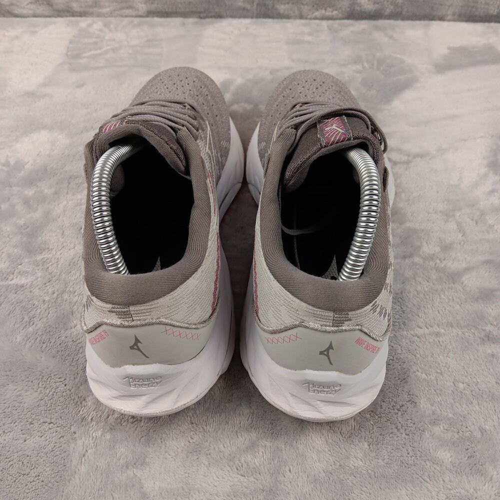 Womens Mizuno Wave Inspire 19 Running Shoes Size 8.5 Gray Mesh Sneakers Used - Picture 4 of 13